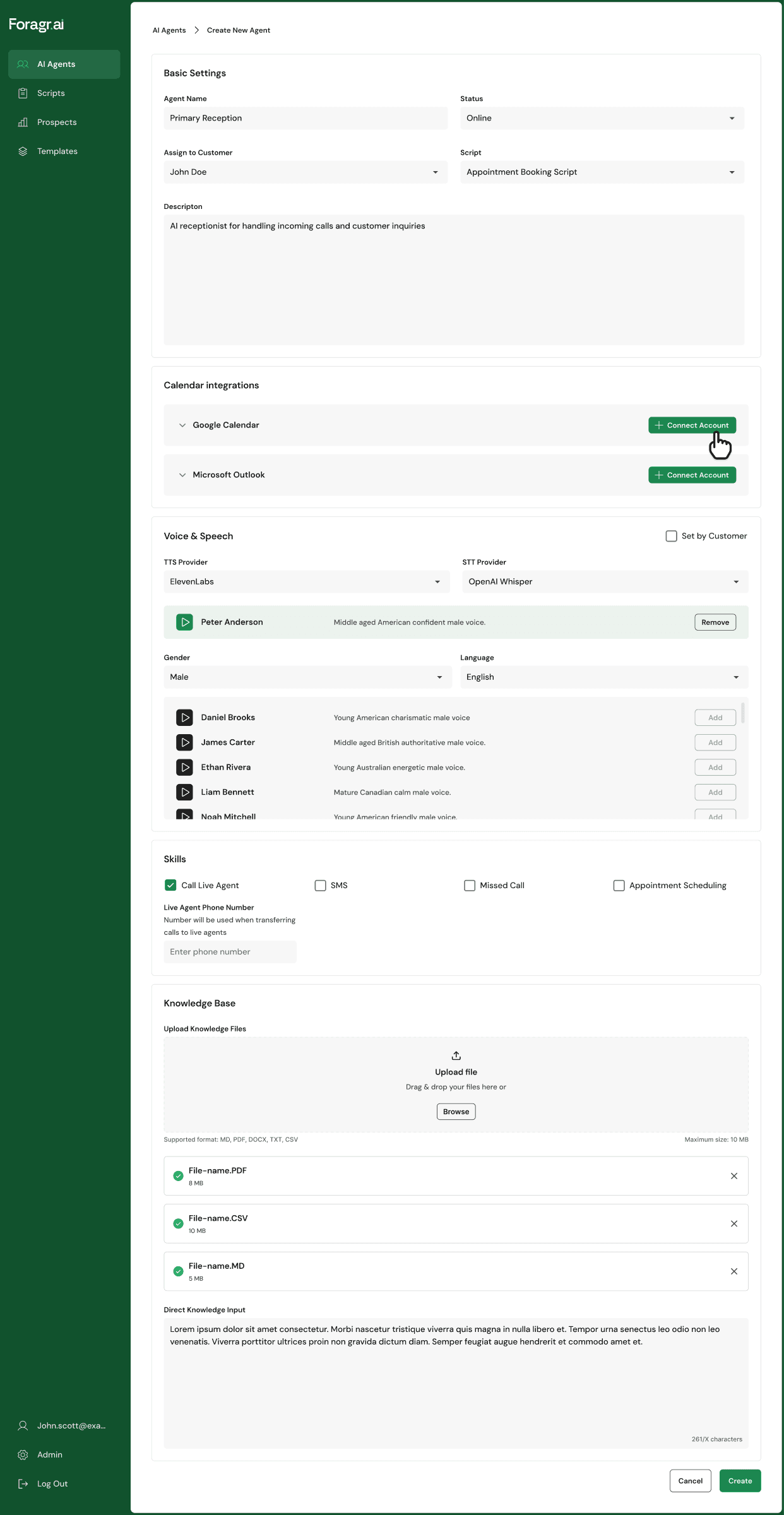 Foragr — project preview